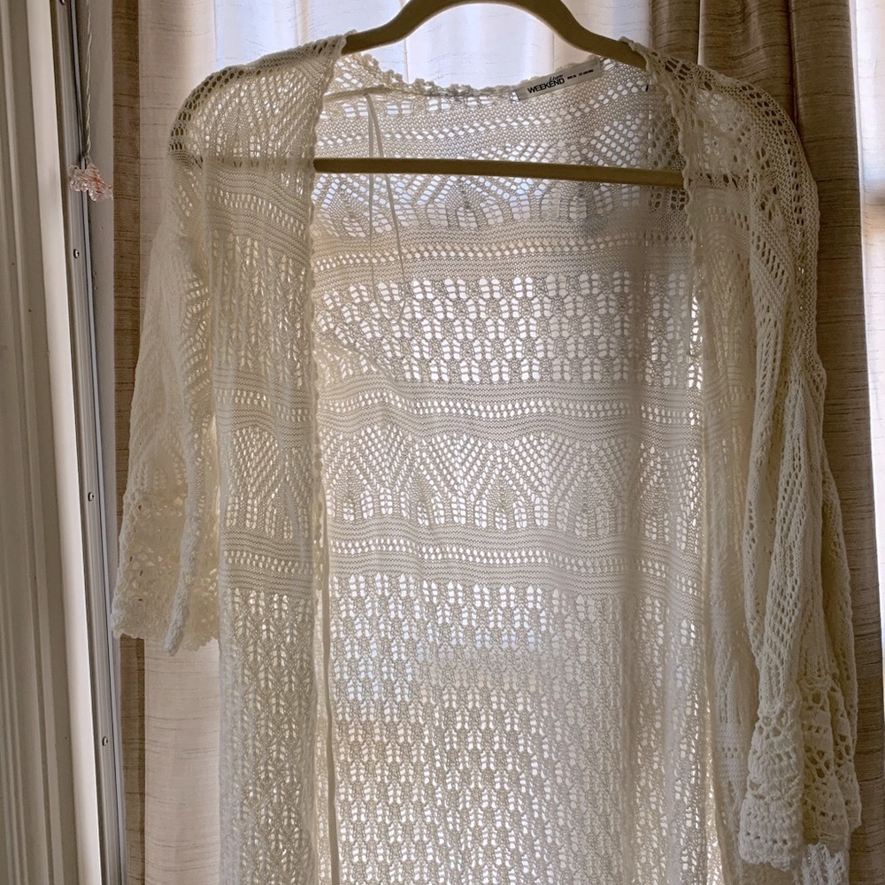 White long fringe jacket
